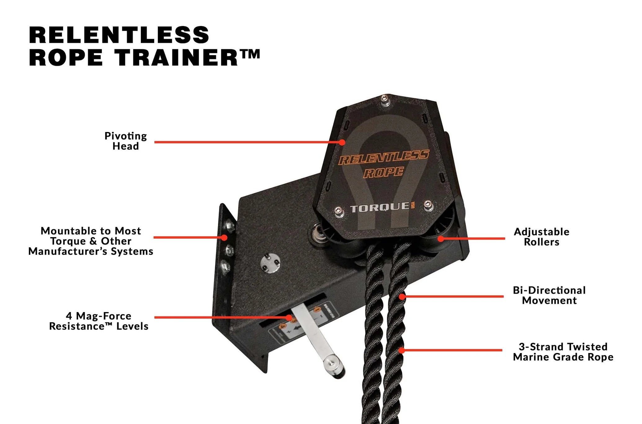 Line Trainer Rope Torque Relentless Rope Trainer – Slant Board